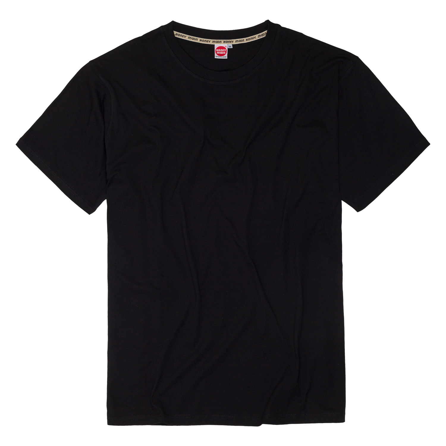 T-shirt en noir by Honeymoon en grandes tailles jusqu'au 15XL