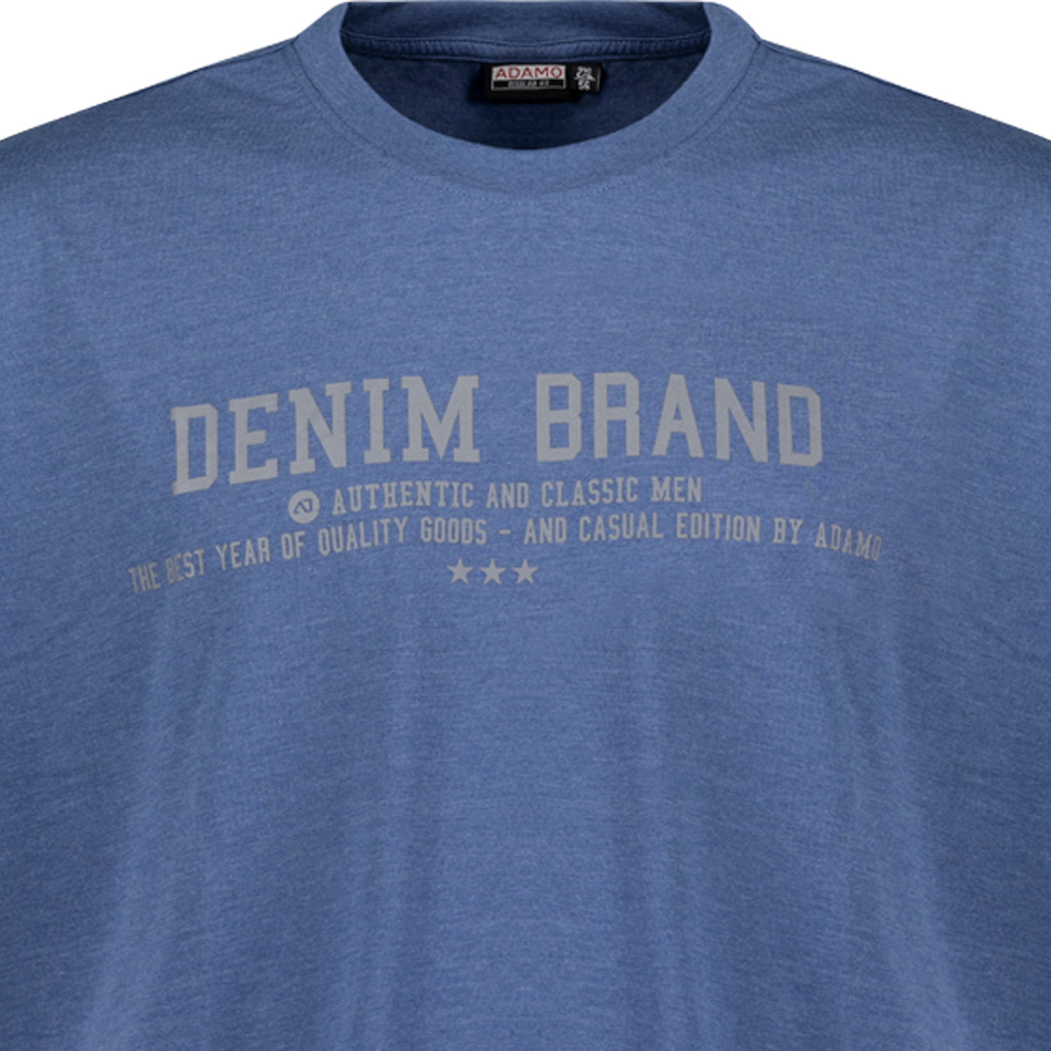 T-shirts série SIMON by ADAMO jusqu'à la grande taille 12XL - couleur: jean bleu chiné