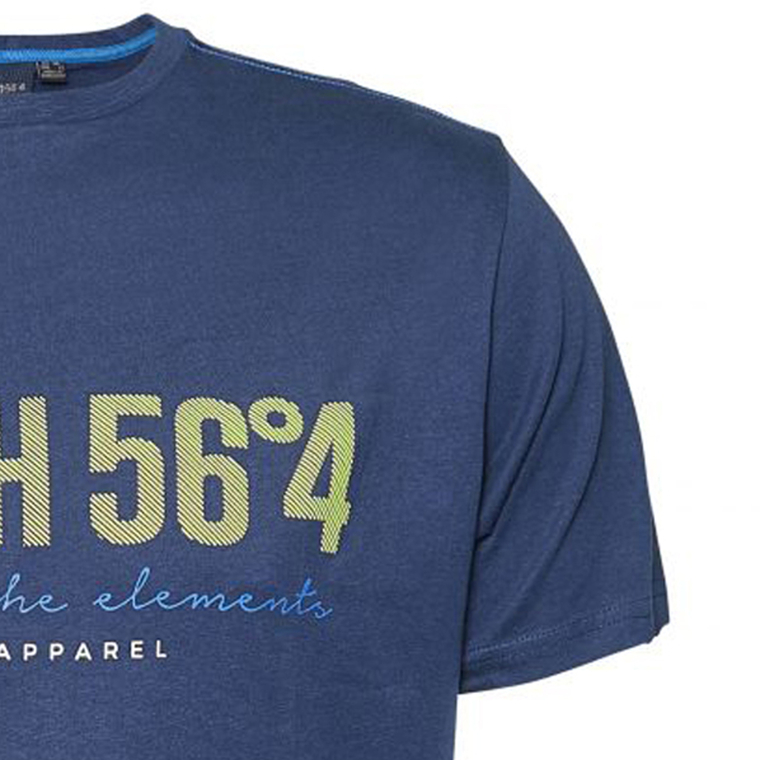 T-shirt bleu foncé pour homme de North 56°4 // grandes tailles jusqu'au 8XL