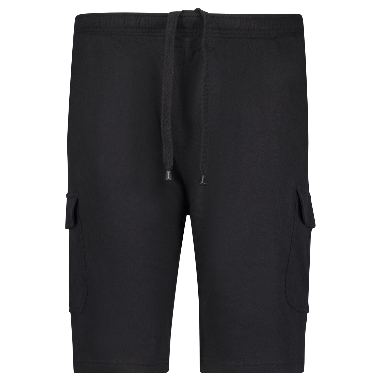 Cargo shorts in black for men by Adamo series "Athen" in oversizes up to 14XL