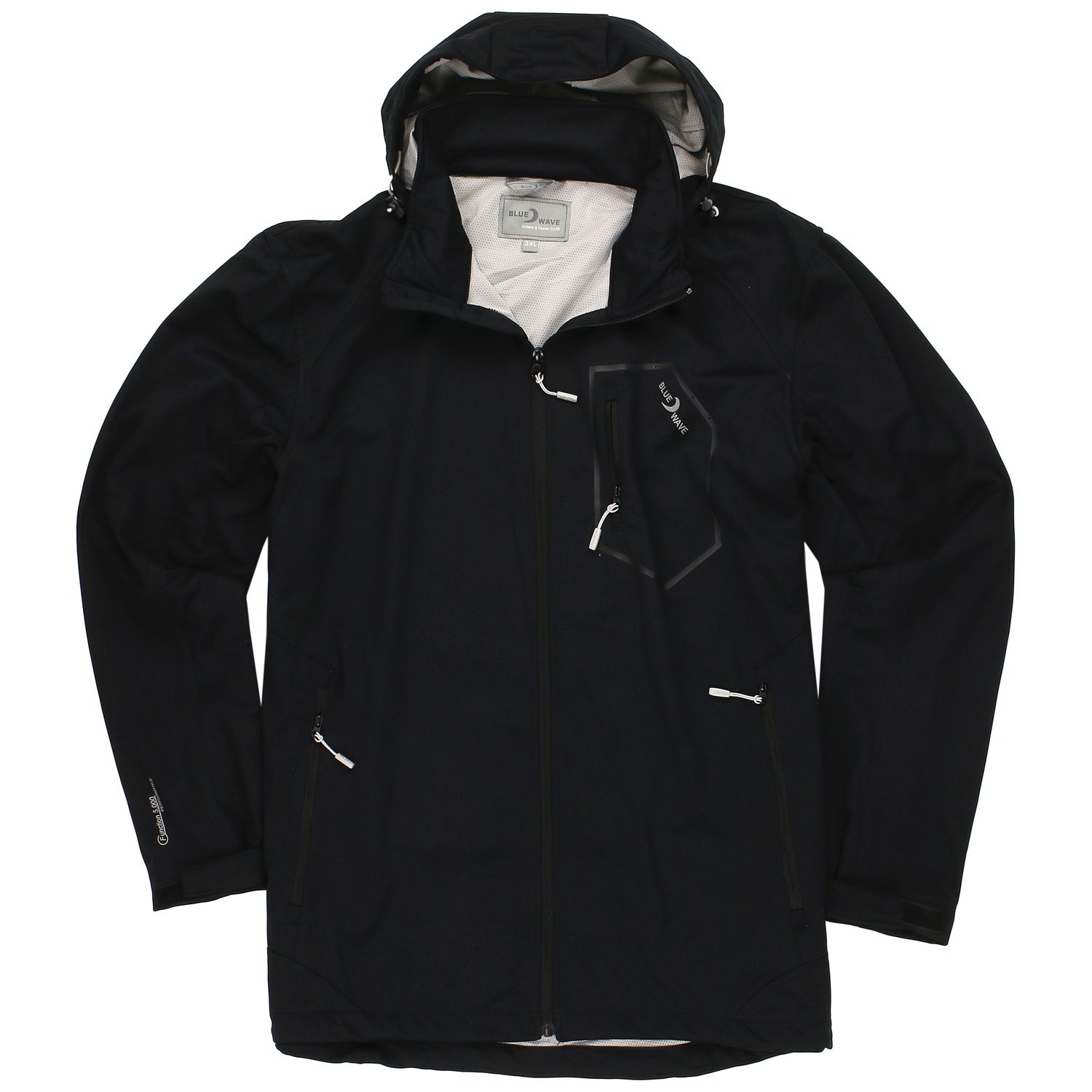 Softshell jacket "Holger" for men in black by Blue Wave up to oversize 8XL