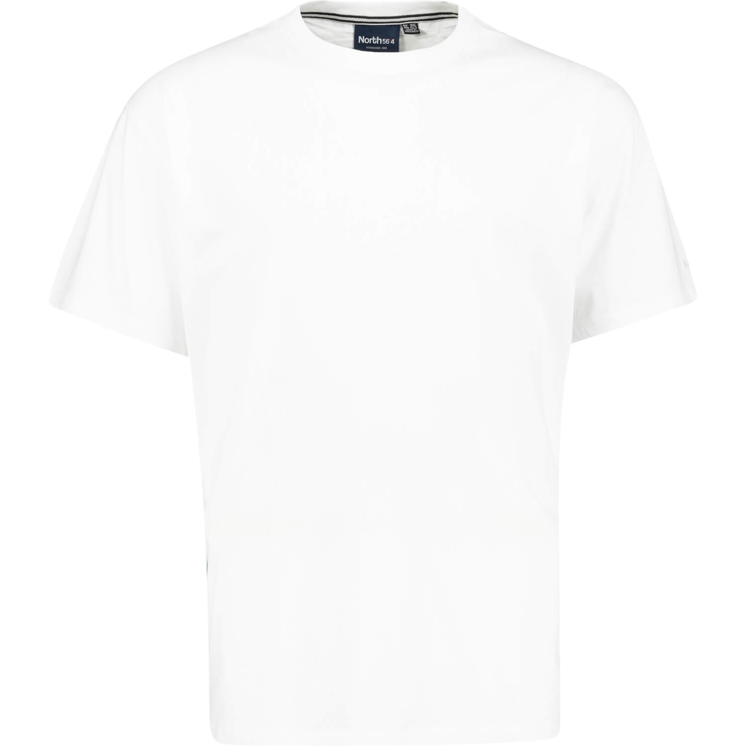 Große Größen Shirt in weiß von North 56°4 