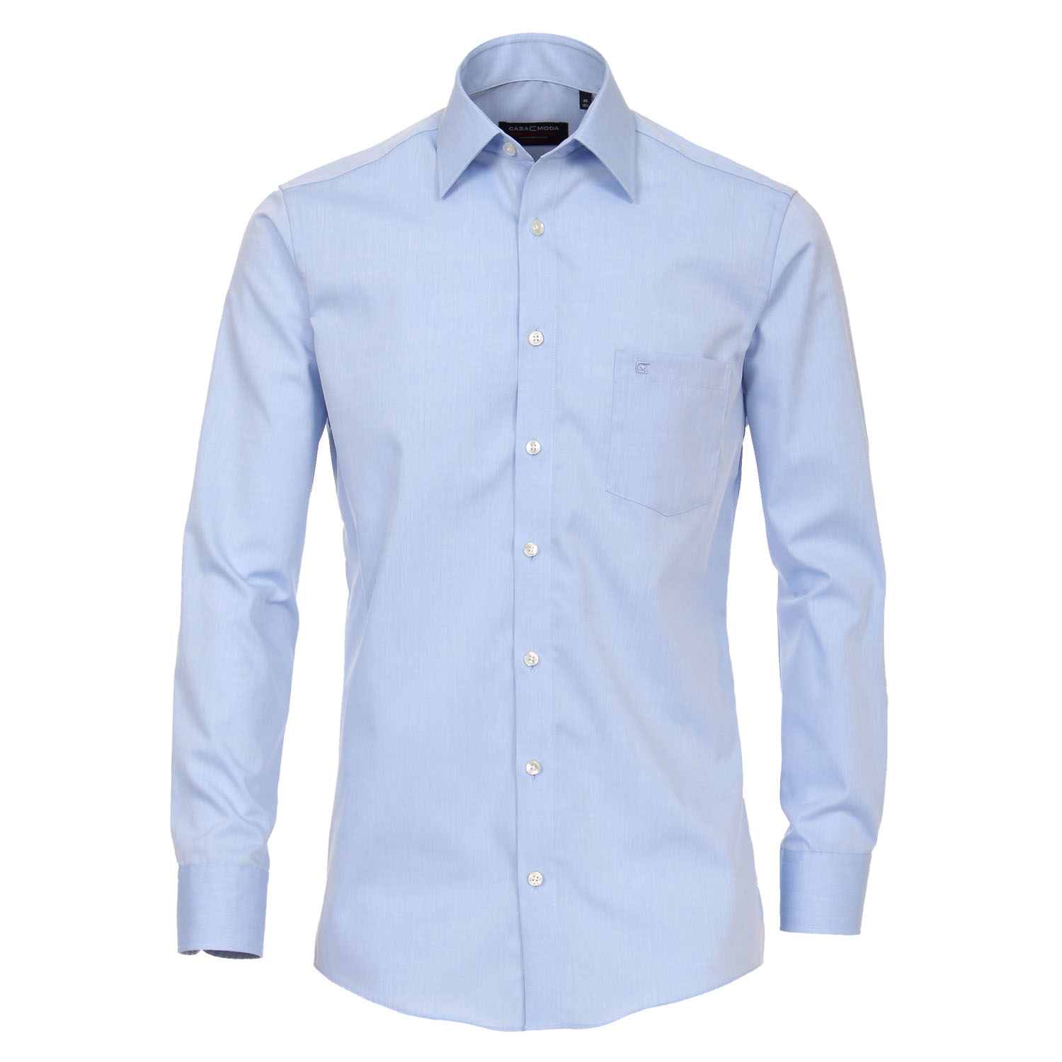 Herren Langarm- Hemd in hellblau von Casa Moda in Übergrößen bis 7XL