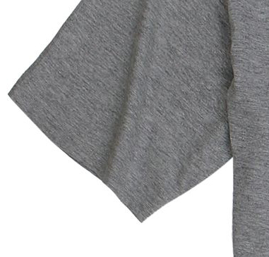 Grau meliertes T-Shirt mit V-Ausschnitt von GCM Originals in Übergrößen von 3XL bis 6XL