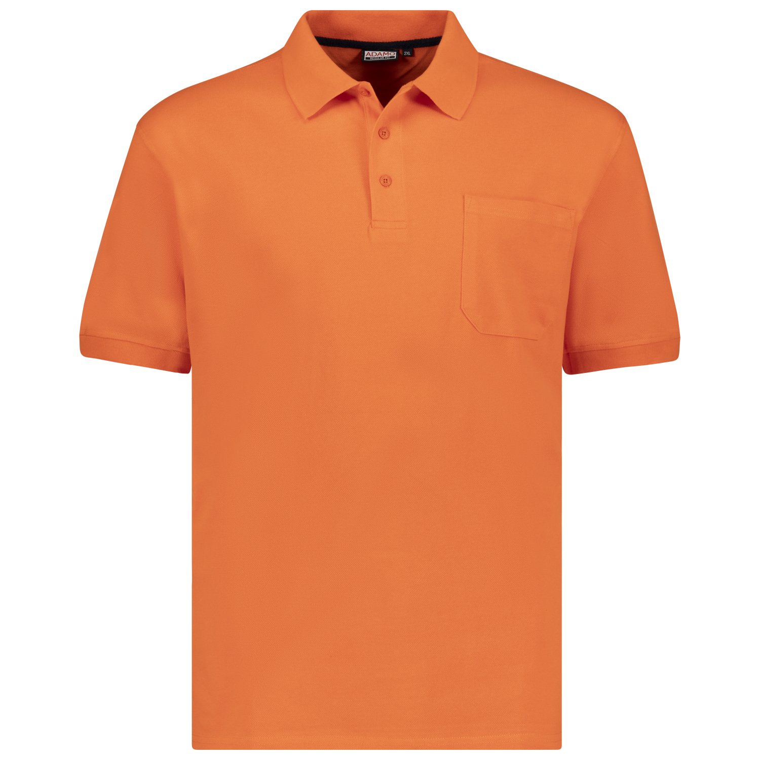 Short sleeve polo shirt REGULAR FIT series Keno by Adamo in dark orange ...